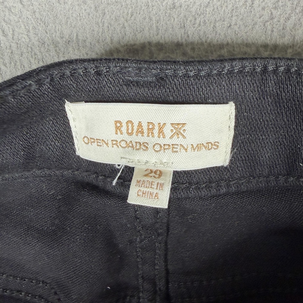 Roark HWY 395 Stovepipe Jeans Womens 29 Black High Rise Denim Pants Casual - Picture 5 of 13